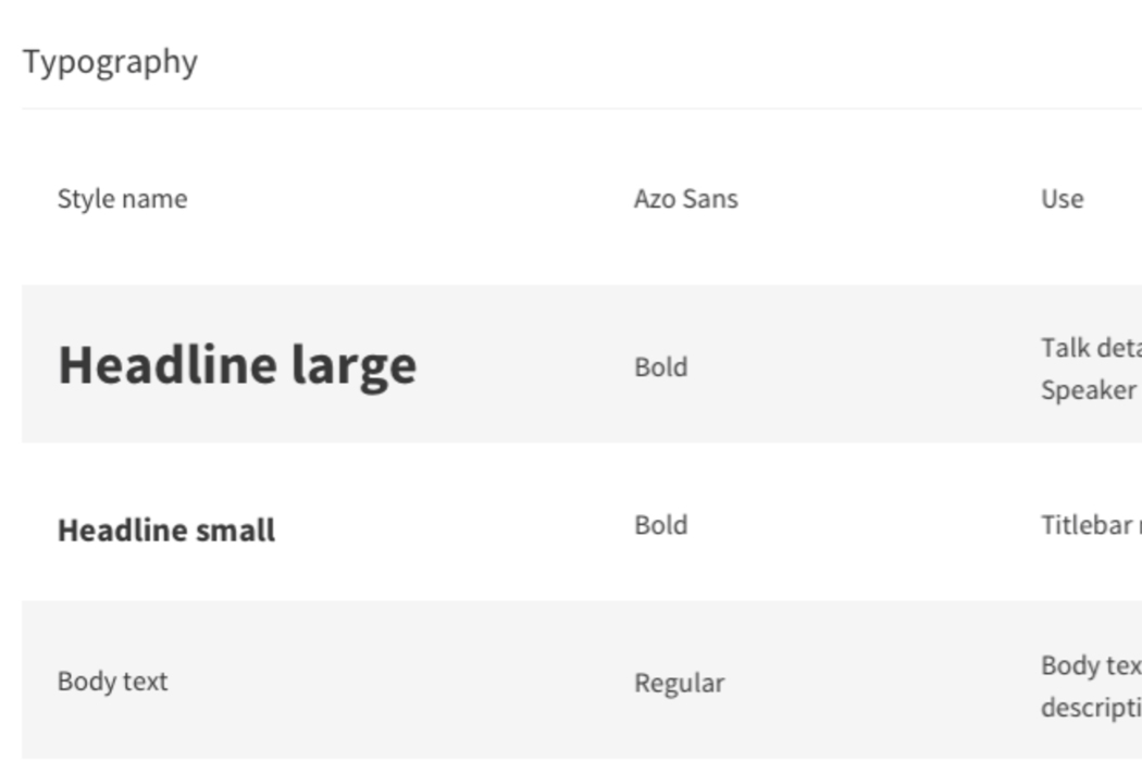 Styleguide and UX